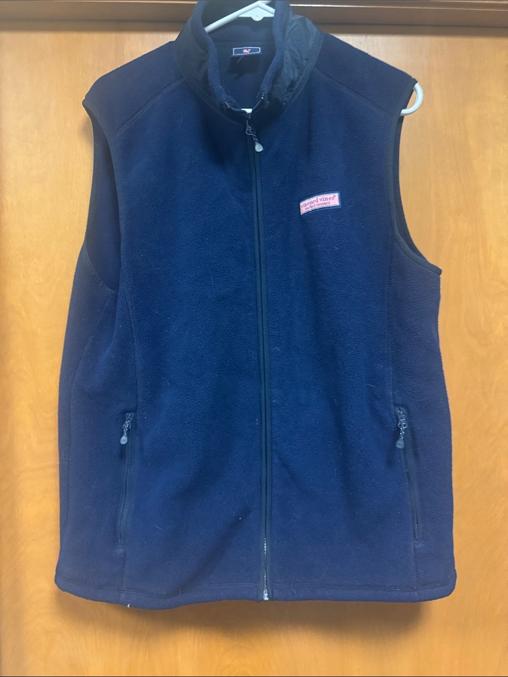 Vineyard Vines Navy Zip‑Front Men’s Fleece Vest
